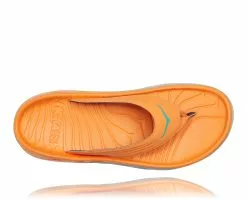 Hoka Men's Ora Recovery Flip (BOLR - Blazing Orange/Lunar Rock) -Hoka Sales Store 1099675 BOLR 5