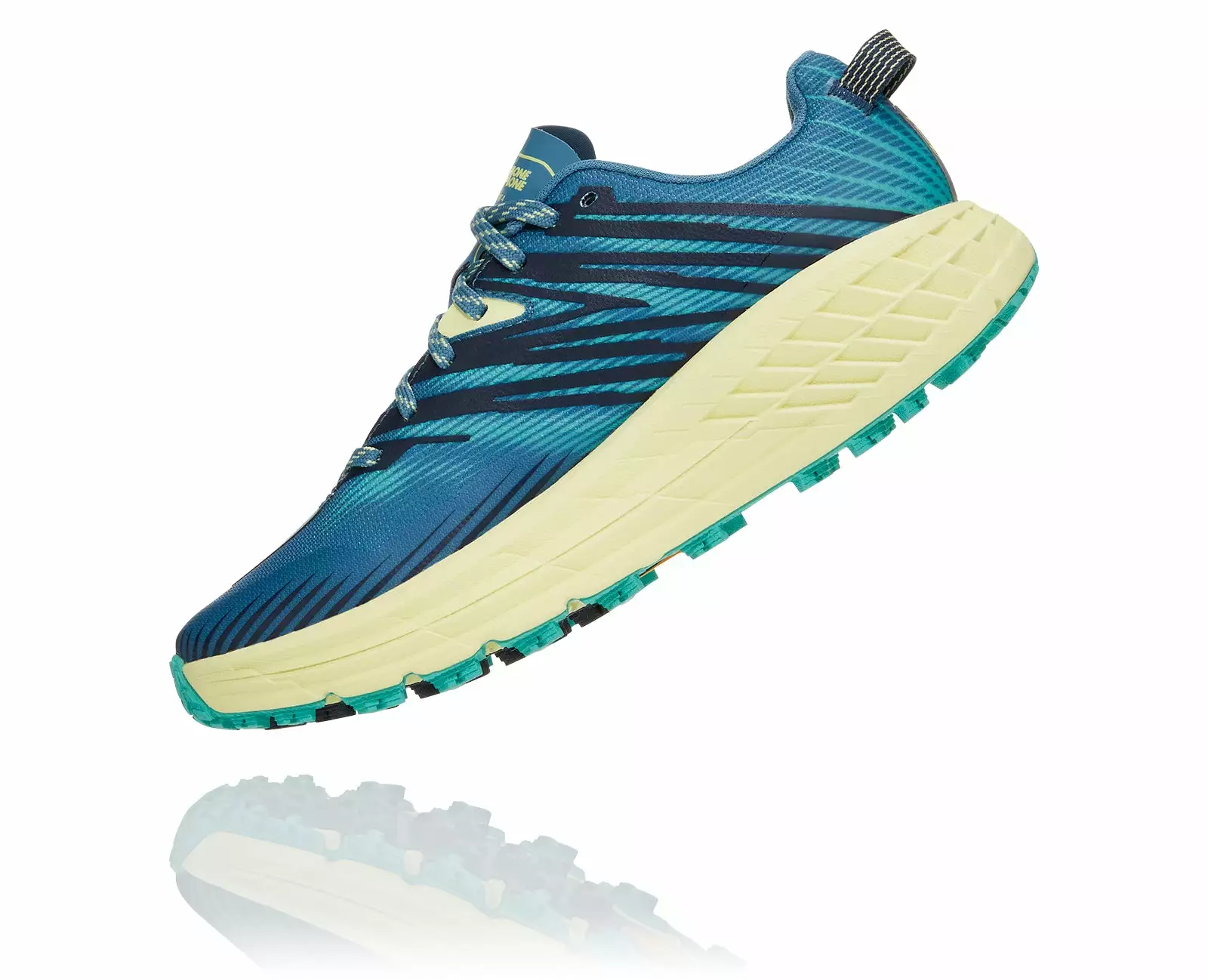 Hoka Women's Speedgoat 4 (PBLG - Provincial Blue/Luminary Green) 6 Hoka Women's Speedgoat 4 (PBLG - Provincial Blue/Luminary Green) - Image 4