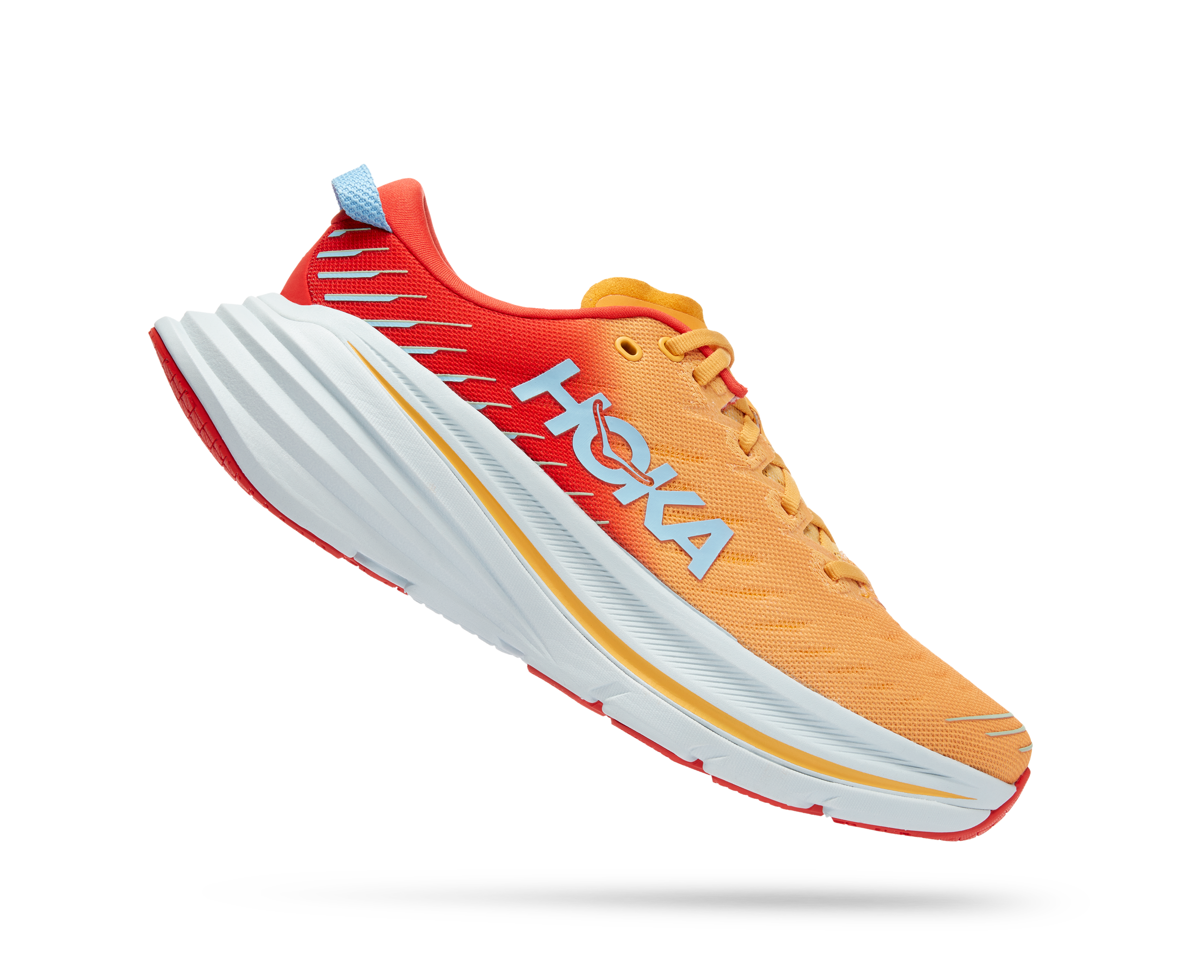 Hoka Men's Bondi X (FAYW - Fiesta/Amber Yellow) 4 Hoka Men's Bondi X (FAYW - Fiesta/Amber Yellow) - Image 2