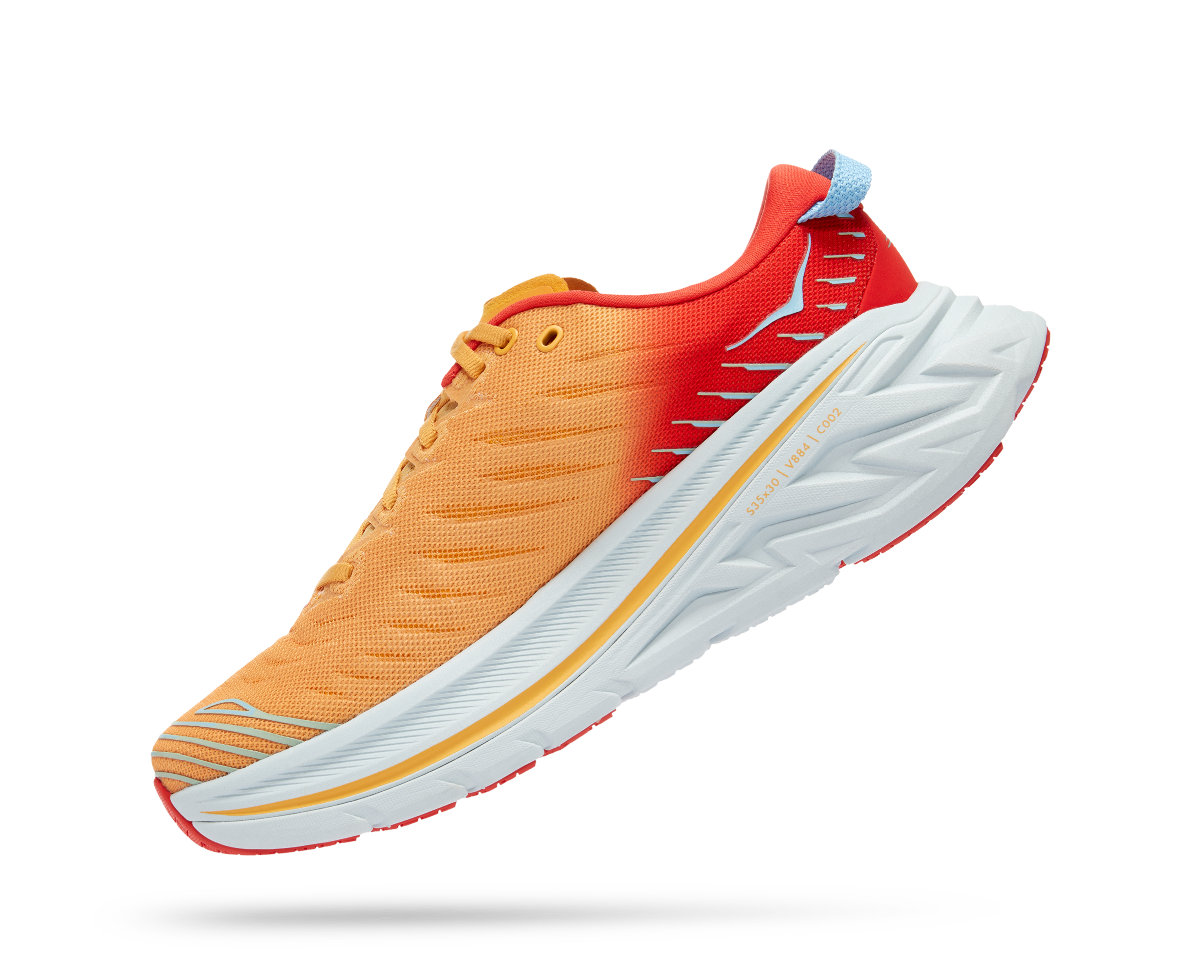 Hoka Men's Bondi X (FAYW - Fiesta/Amber Yellow) 6 Hoka Men's Bondi X (FAYW - Fiesta/Amber Yellow) - Image 4