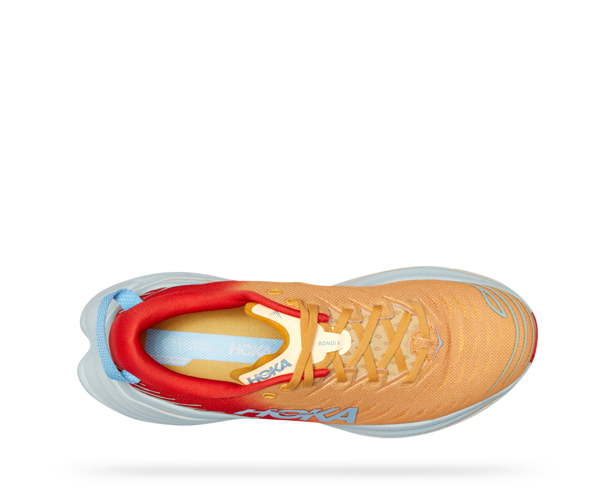 Hoka Men's Bondi X (FAYW - Fiesta/Amber Yellow) 7 Hoka Men's Bondi X (FAYW - Fiesta/Amber Yellow) - Image 5