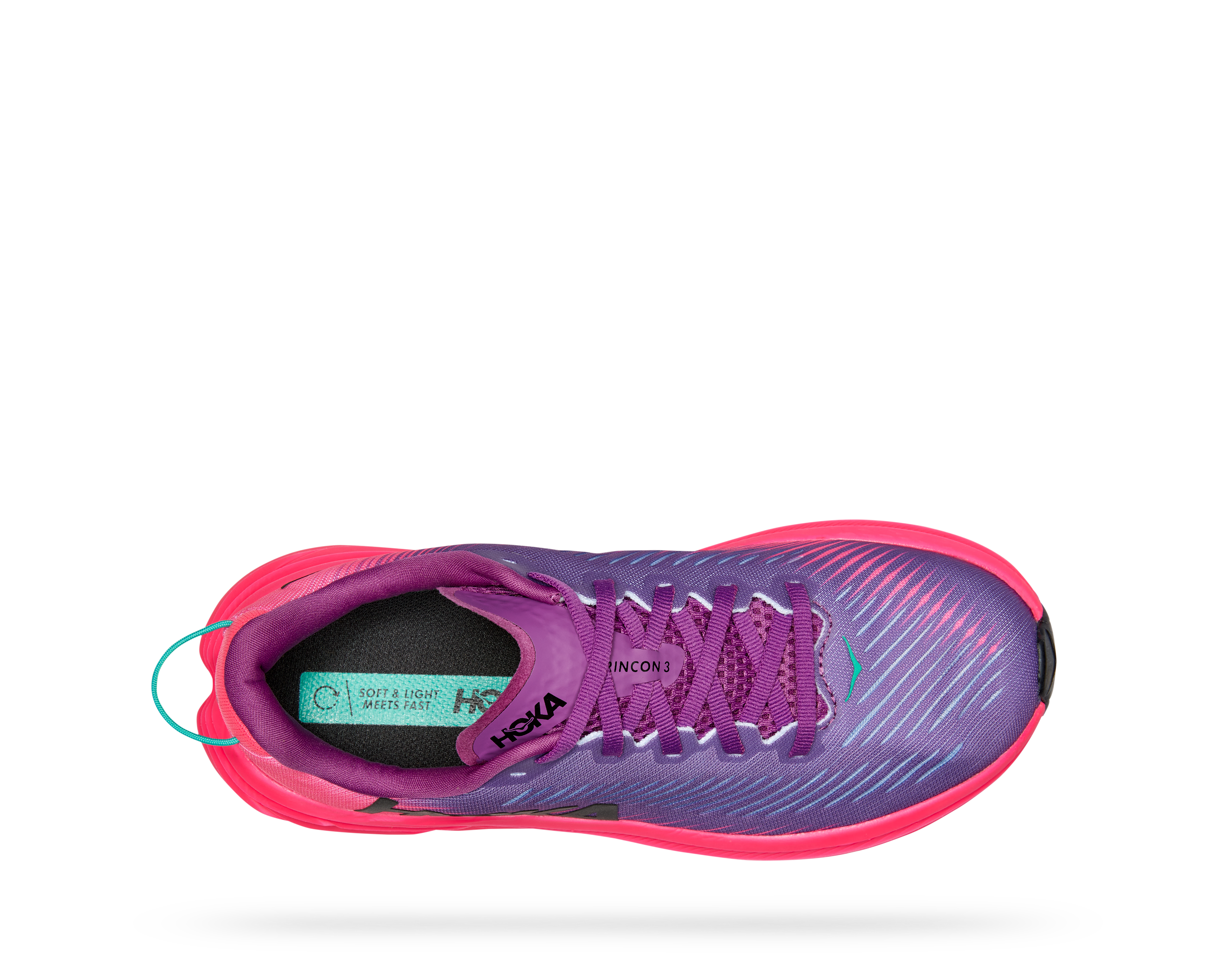 Hoka Women's Rincon 3 (BKPNK - Beautyberry/Knockout Pink) 7 Hoka Women's Rincon 3 (BKPNK - Beautyberry/Knockout Pink) - Image 5