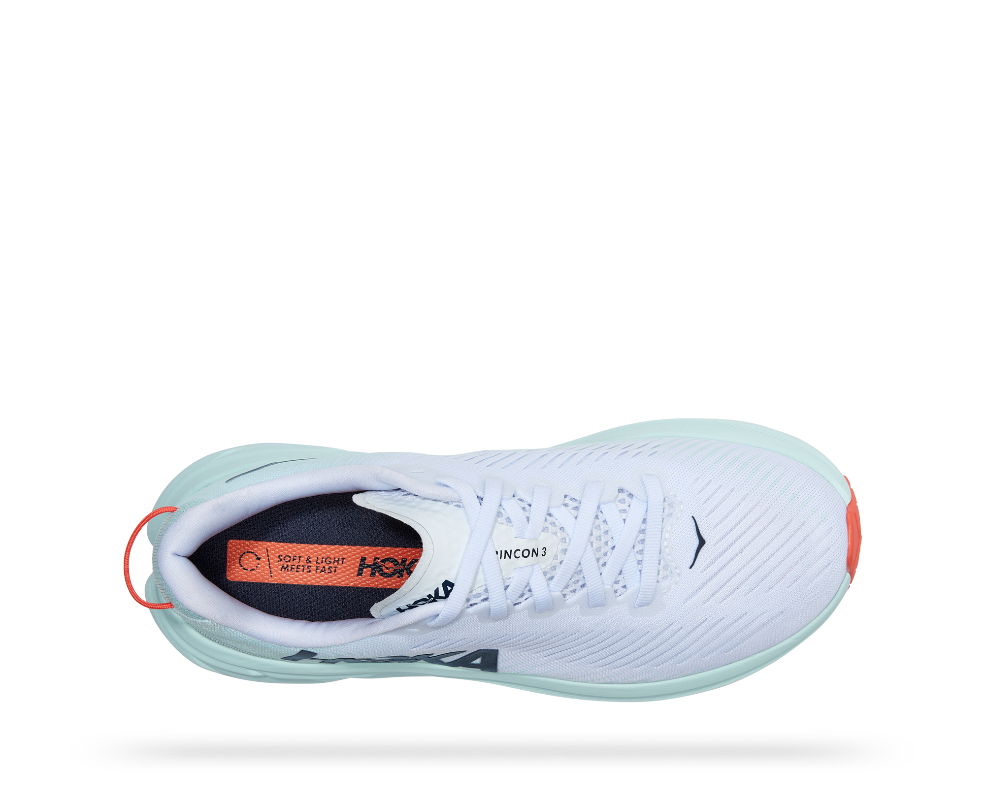 Hoka Women's Rincon 3 (WBGL - White/Blue Glass) 6 Hoka Women's Rincon 3 (WBGL - White/Blue Glass) - Image 5