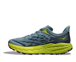 Hoka Men's Speedgoat 5 (SBDCT - Stone Blue/Dark Citron) -Hoka Sales Store 1123157 SBDCT 8