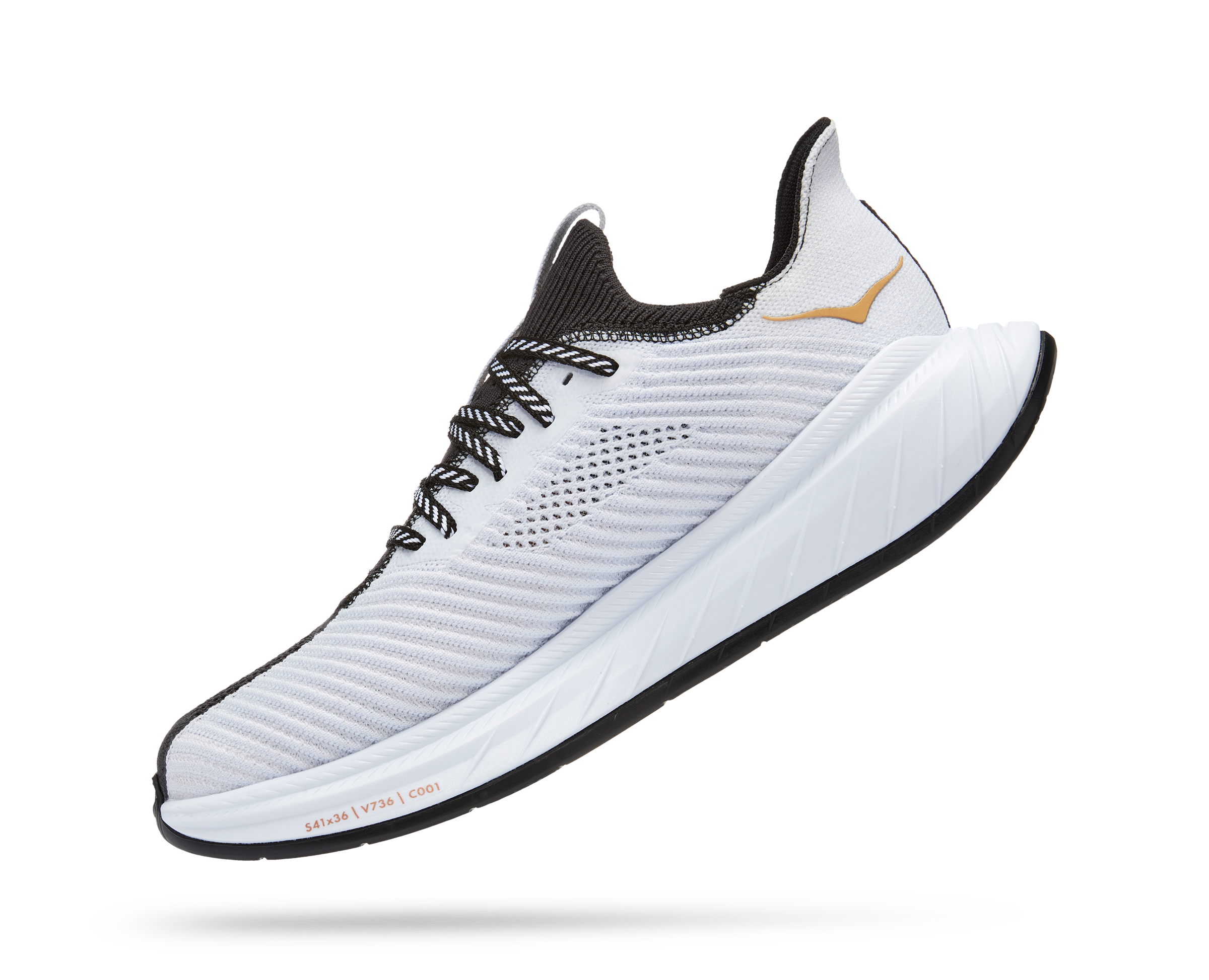 Hoka Men's Carbon X 3 (BWHT - Black/White) 6 Hoka Men's Carbon X 3 (BWHT - Black/White) - Image 4