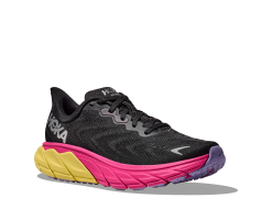 Hoka Women's Arahi 6 (BPYR - Black/Pink Yarrow) -Hoka Sales Store 1123195 BPYR 6
