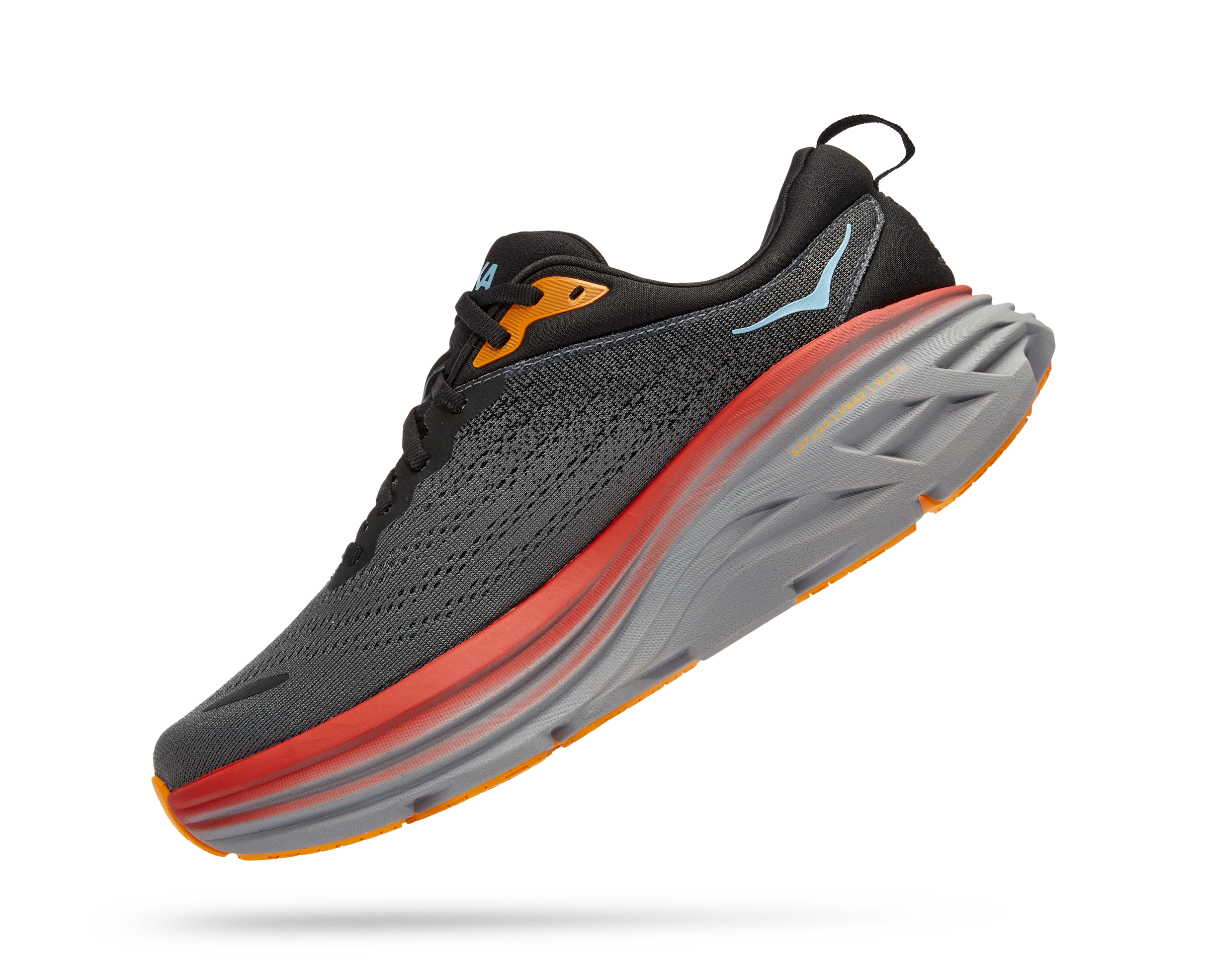 Hoka Men's Bondi 8 (ACTL - Anthracite/Castlerock) 6 Hoka Men's Bondi 8 (ACTL - Anthracite/Castlerock) - Image 4