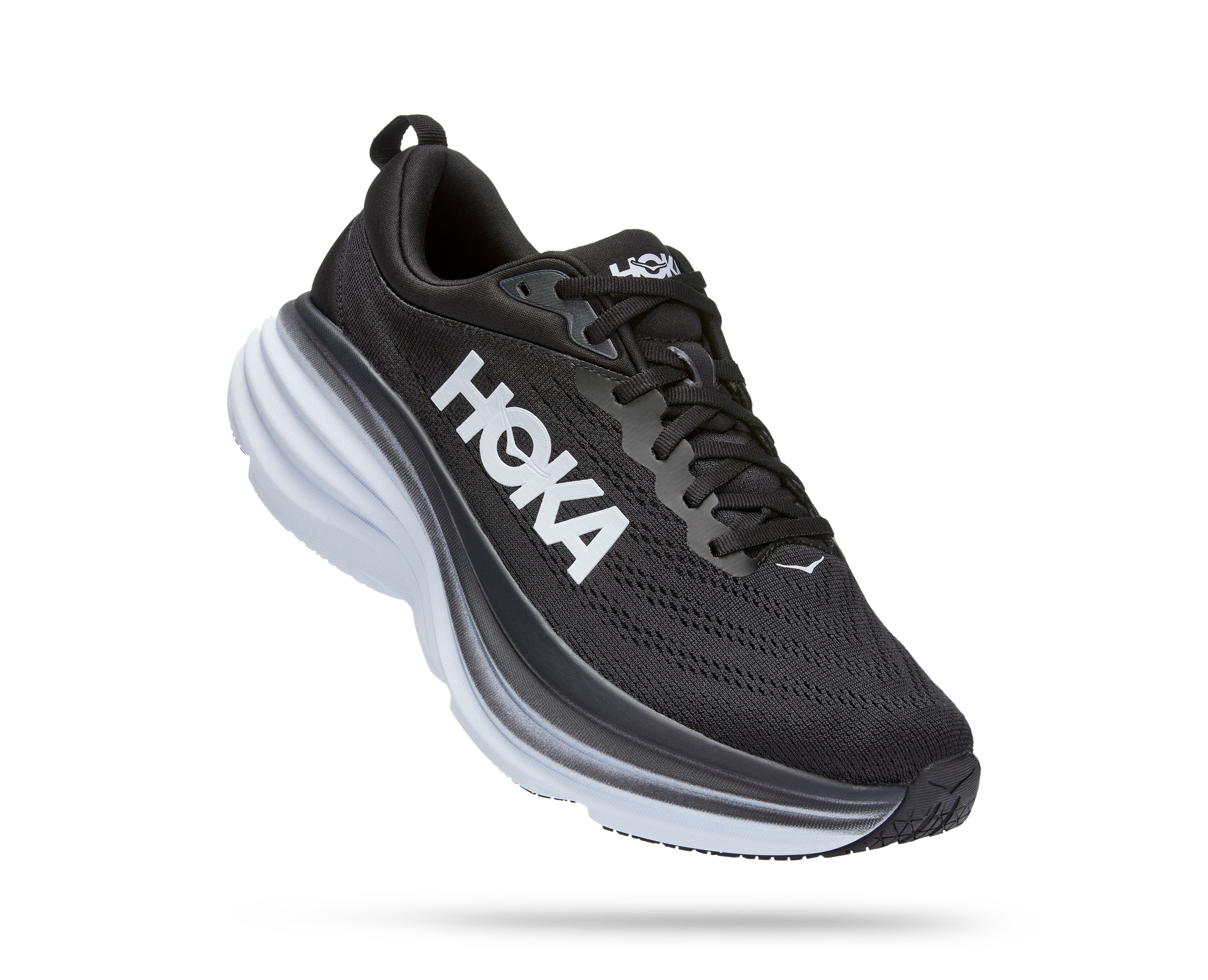 Hoka Men's Bondi 8 (BWHT - Black/White) 3 Hoka Men's Bondi 8 (BWHT - Black/White)