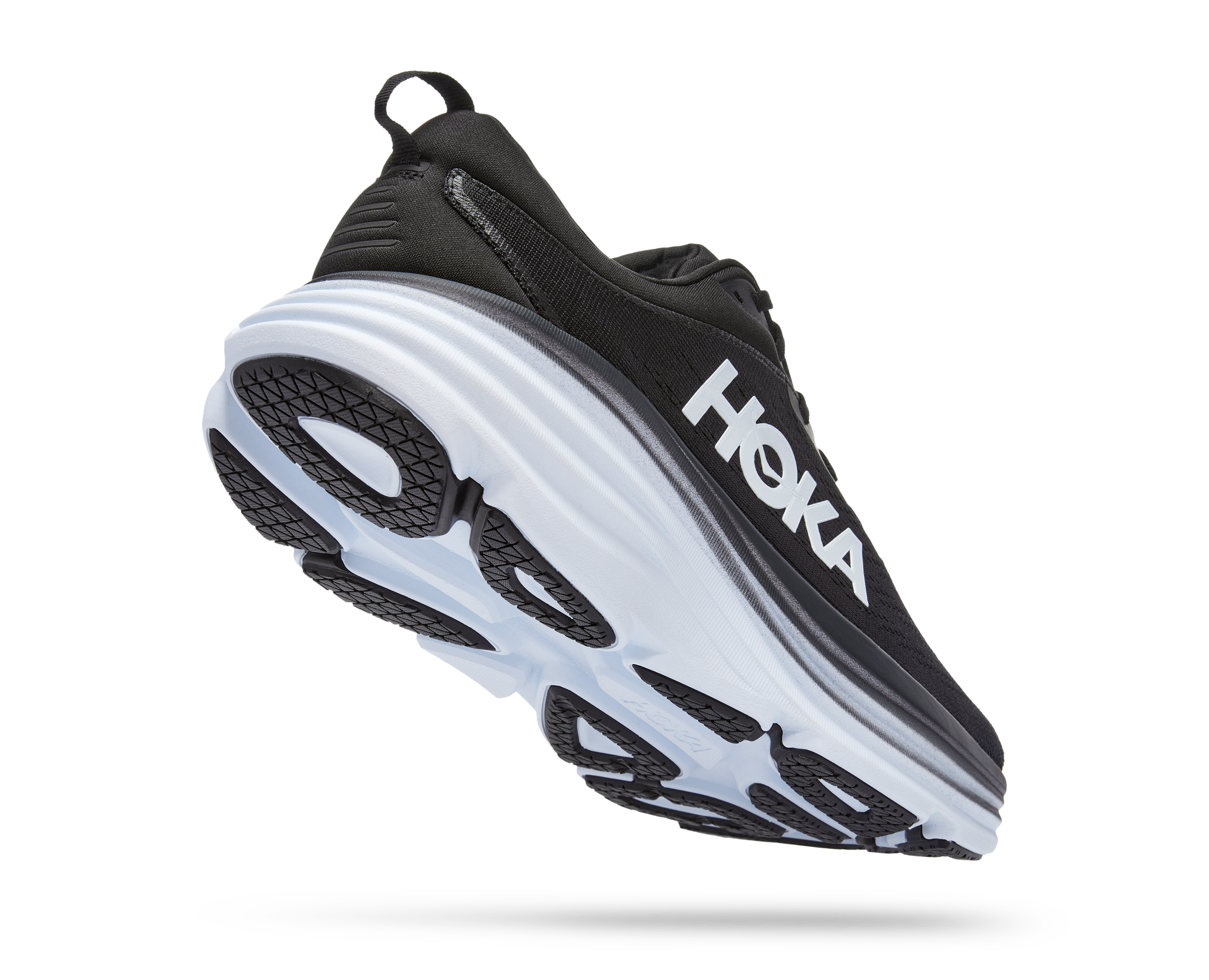 Hoka Men's Bondi 8 (BWHT - Black/White) 5 Hoka Men's Bondi 8 (BWHT - Black/White) - Image 3