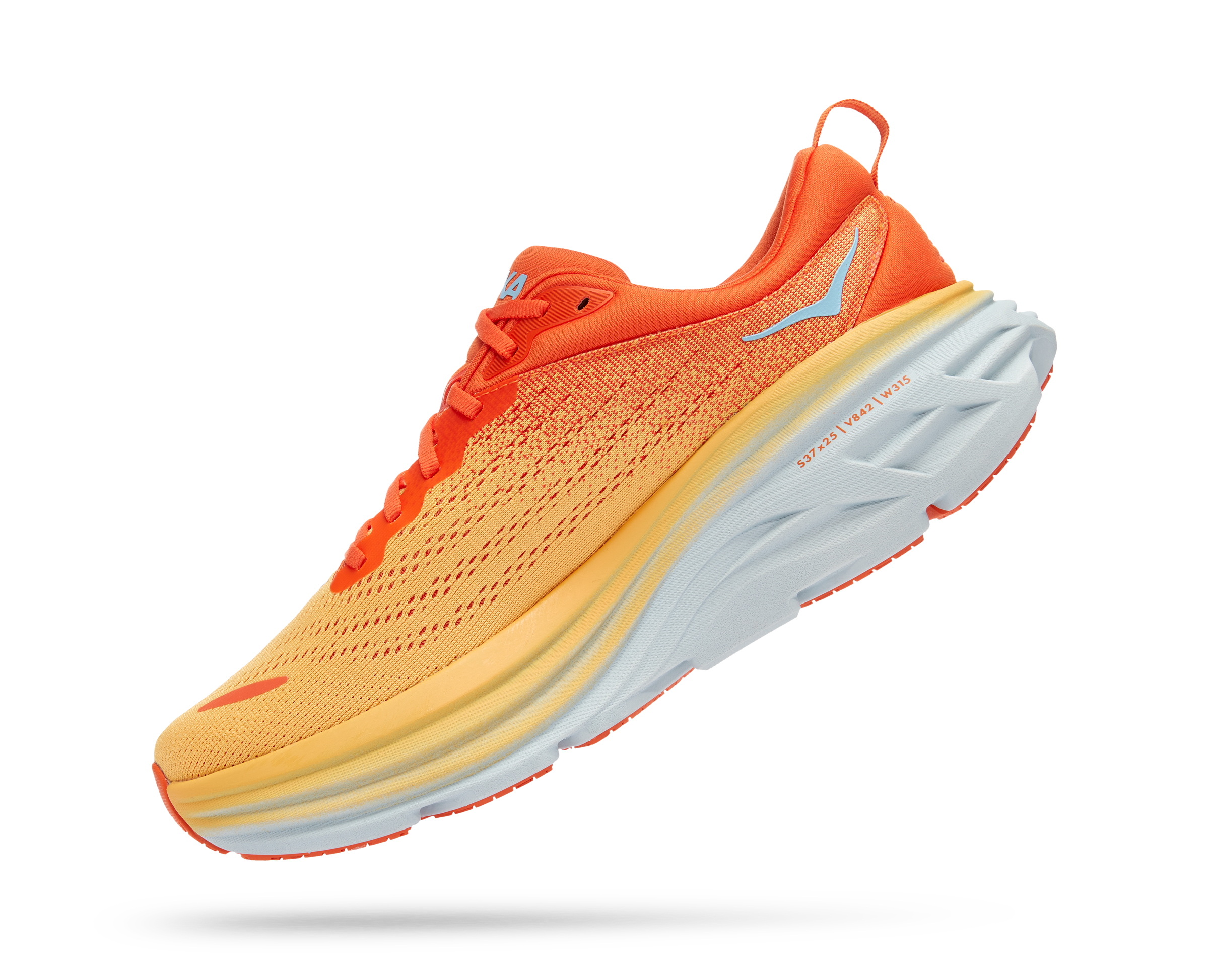 Hoka Men's Bondi 8 (PBAY - Puffin's Bill/Amber Yellow) 6 Hoka Men's Bondi 8 (PBAY - Puffin's Bill/Amber Yellow) - Image 4