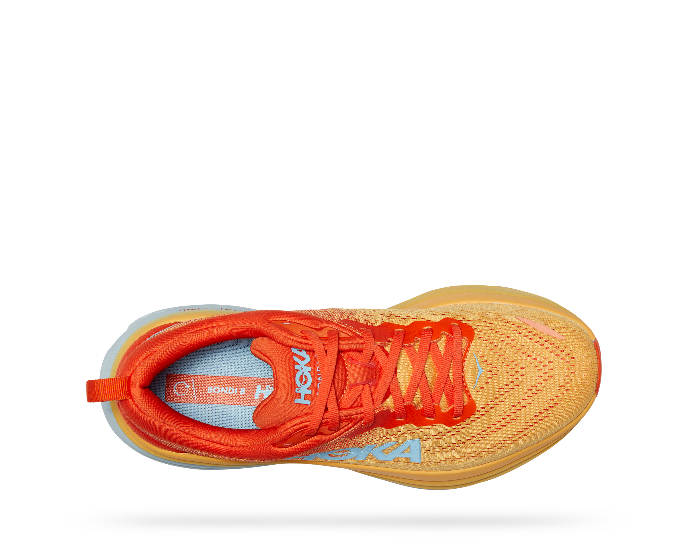 Hoka Men's Bondi 8 (PBAY - Puffin's Bill/Amber Yellow) 7 Hoka Men's Bondi 8 (PBAY - Puffin's Bill/Amber Yellow) - Image 5