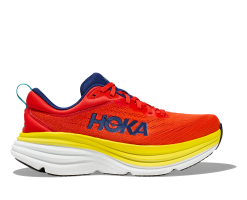 Hoka Men's Bondi 8 (RAFL - Red Alert/Flame)