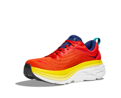 Hoka Men's Bondi 8 (RAFL - Red Alert/Flame) 16 Hoka Men's Bondi 8 (RAFL - Red Alert/Flame) -Hoka Sales Store 1123202 RAFL 3