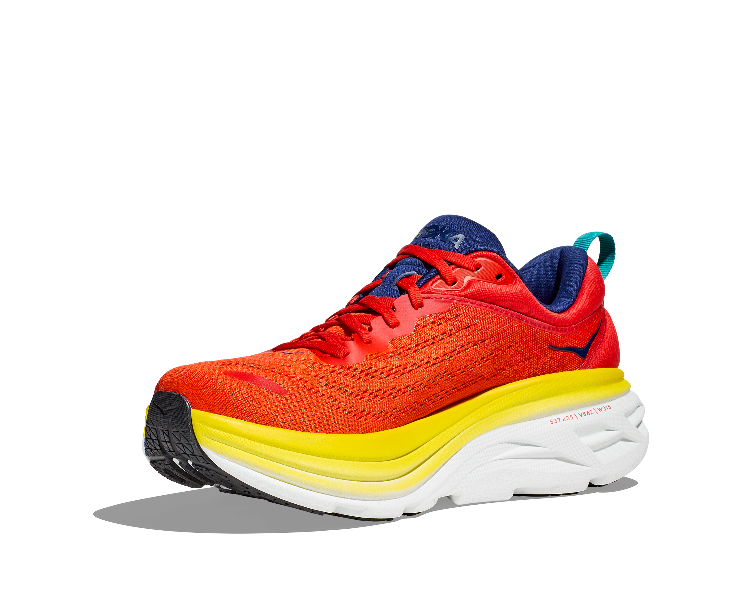 Hoka Men's Bondi 8 (RAFL - Red Alert/Flame) 9 Hoka Men's Bondi 8 (RAFL - Red Alert/Flame) - Image 7