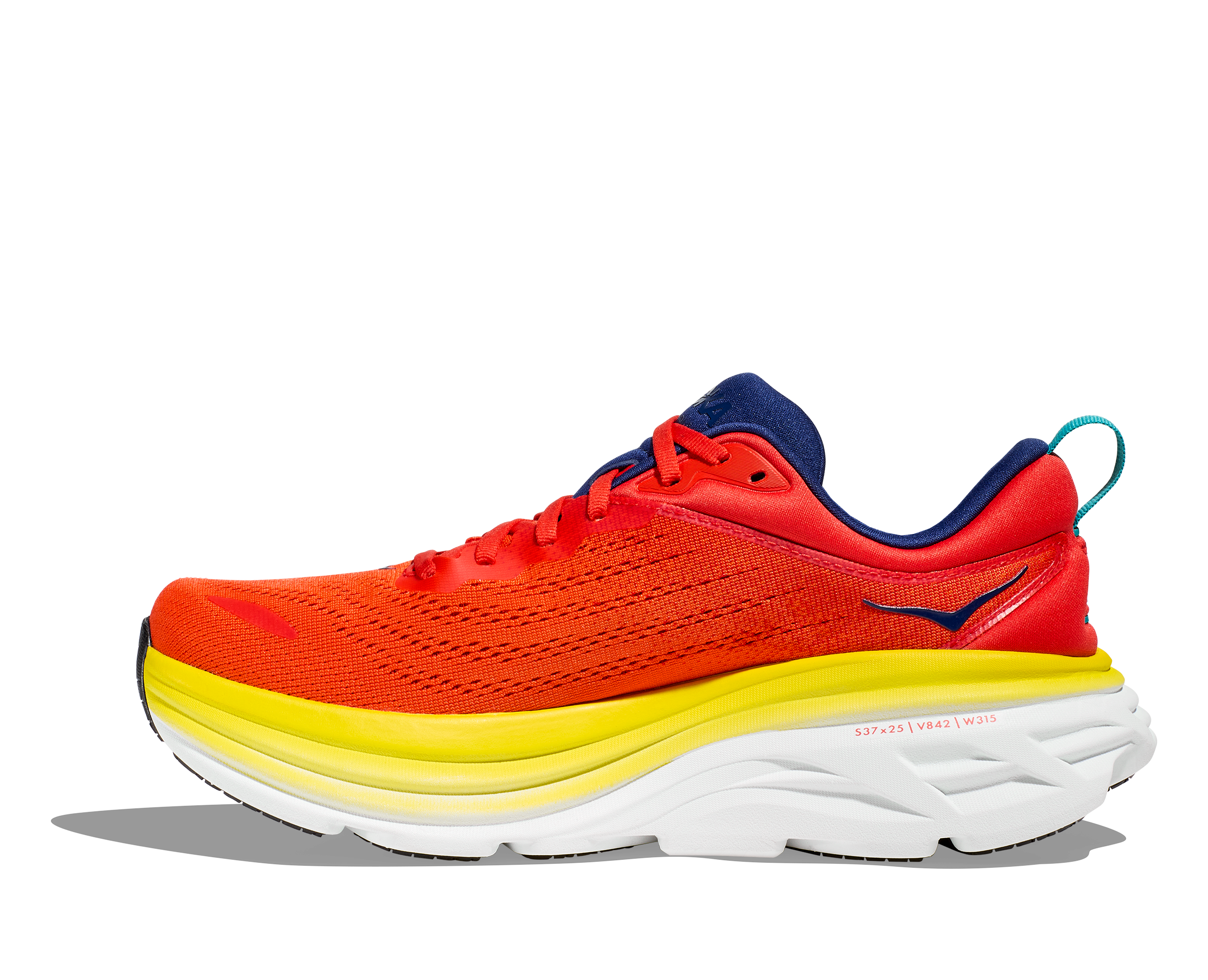 Hoka Men's Bondi 8 (RAFL - Red Alert/Flame) 4 Hoka Men's Bondi 8 (RAFL - Red Alert/Flame) - Image 2