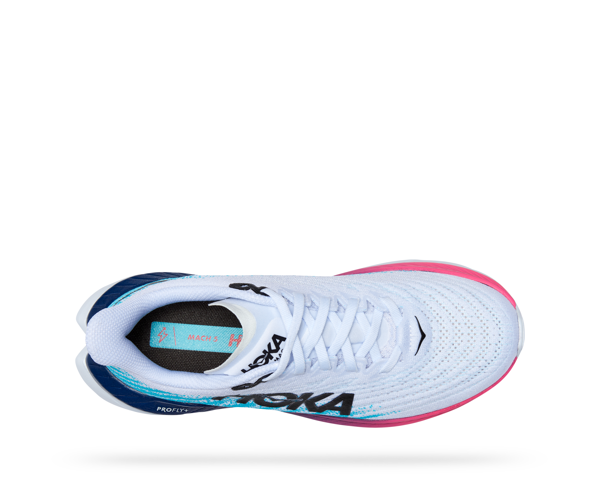 Hoka Women's Mach 5 (WSBB - White/Scuba Blue) 7 Hoka Women's Mach 5 (WSBB - White/Scuba Blue) - Image 5