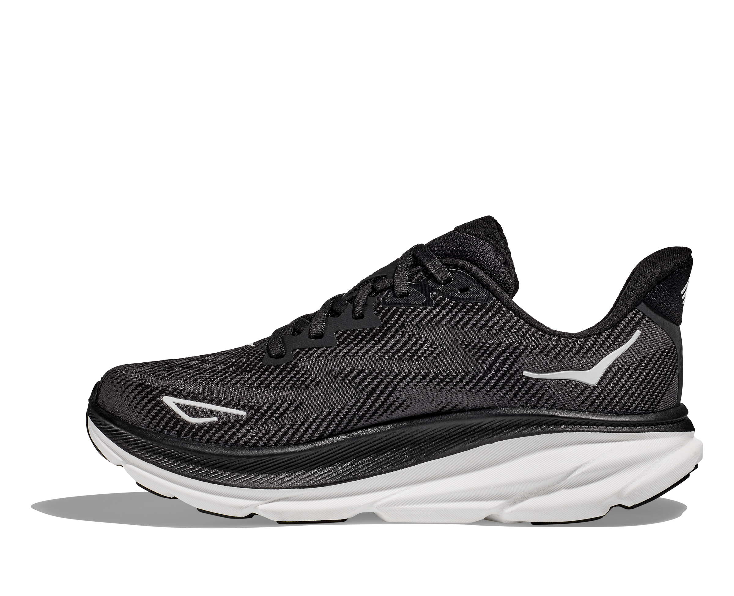Hoka Men's Clifton 9 WIDE (BWHT - Black/White) 4 Hoka Men's Clifton 9 WIDE (BWHT - Black/White) - Image 2