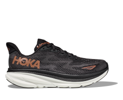 Hoka Women's Clifton 9 WIDE (BCPPR - Black/Copper)