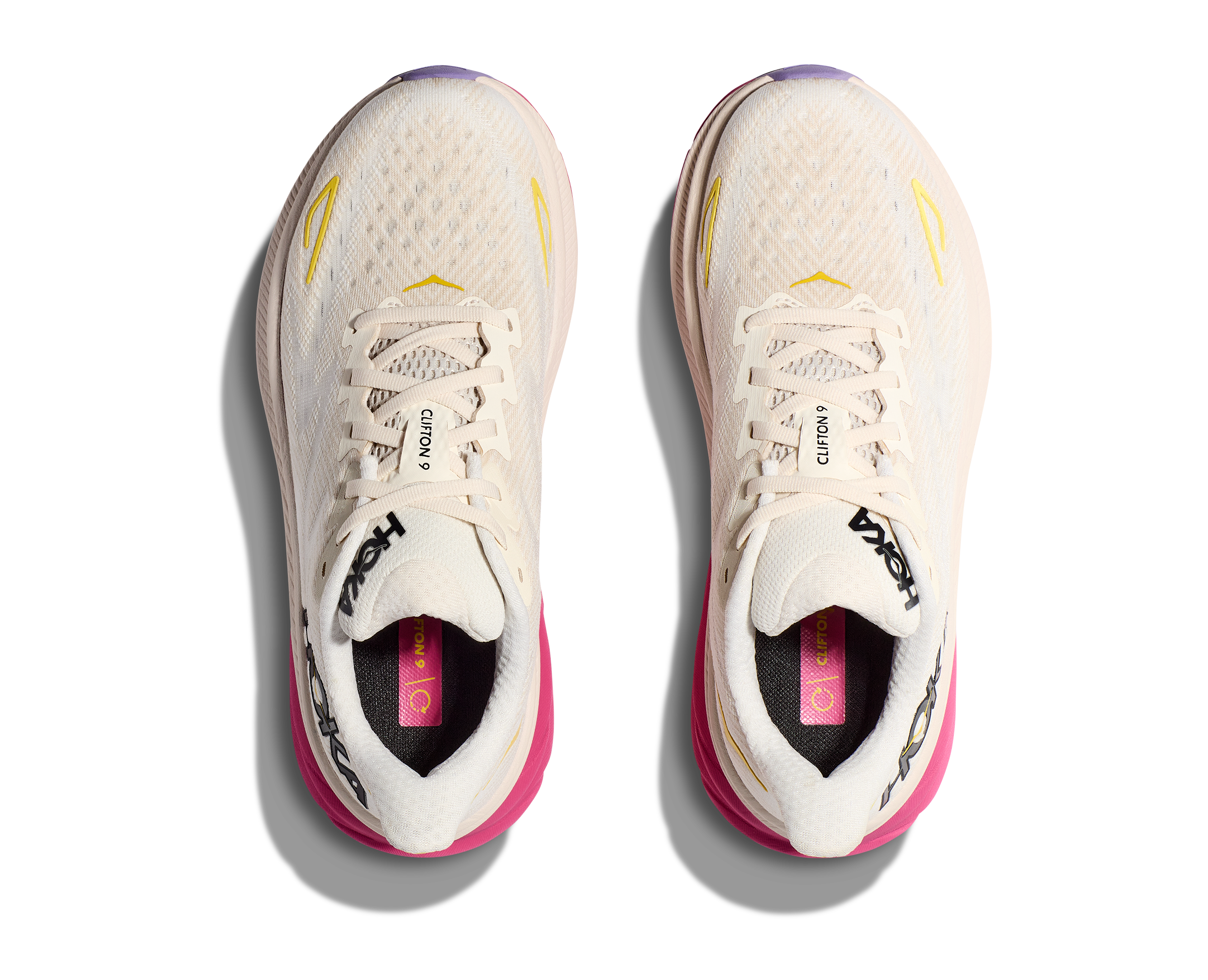 Hoka Women's Clifton 9 (EBDB - Eggnog/Blanc De Blanc) 6 Hoka Women's Clifton 9 (EBDB - Eggnog/Blanc De Blanc) - Image 4