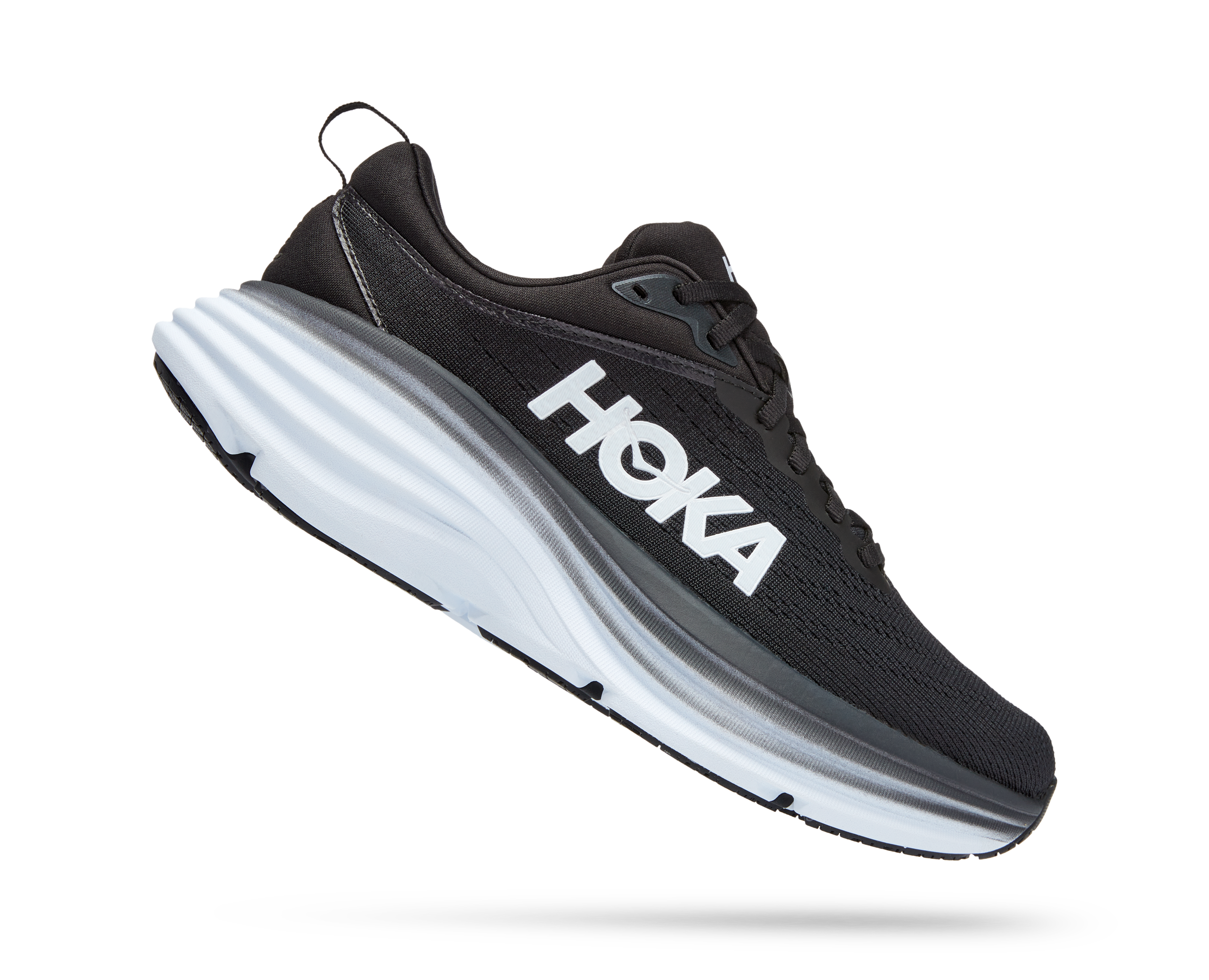 Hoka Women's Bondi 8 (BWHT - Black/White) 4 Hoka Women's Bondi 8 (BWHT - Black/White) - Image 2