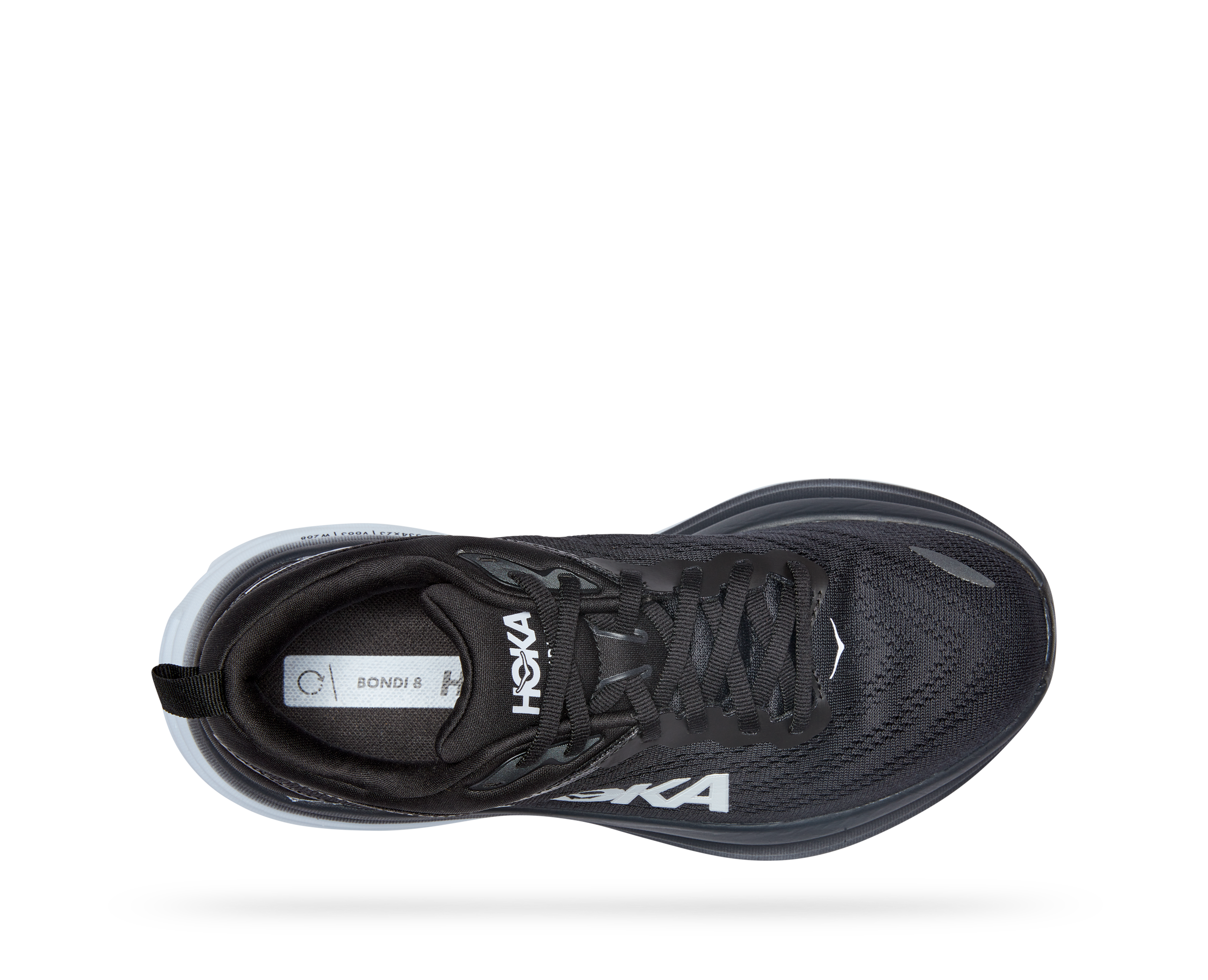Hoka Women's Bondi 8 (BWHT - Black/White) 7 Hoka Women's Bondi 8 (BWHT - Black/White) - Image 5