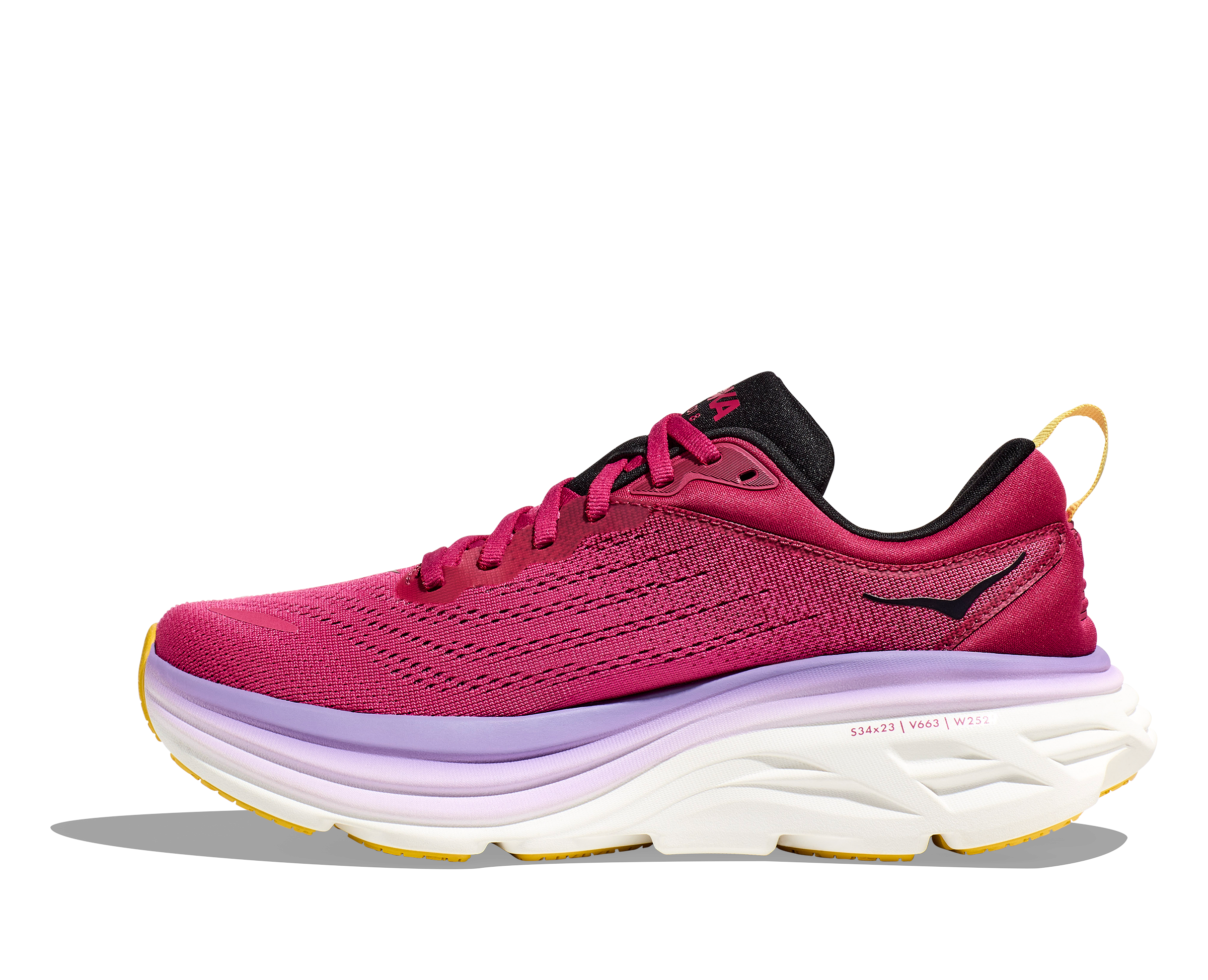 Hoka Women's Bondi 8 (CJPY - Cherries Jubilee/Pink Yarrow) 4 Hoka Women's Bondi 8 (CJPY - Cherries Jubilee/Pink Yarrow) - Image 2