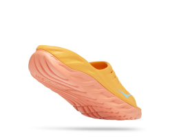 Hoka Unisex Ora Recovery Slide (AYSC - Amber Yellow/Shell Coral) -Hoka Sales Store 1134527 AYSC 3