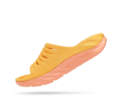 Hoka Unisex Ora Recovery Slide (AYSC - Amber Yellow/Shell Coral) -Hoka Sales Store 1134527 AYSC 4