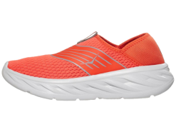 Hoka Men's Ora Recovery Shoe (MRLR - Mandarin Red/white)