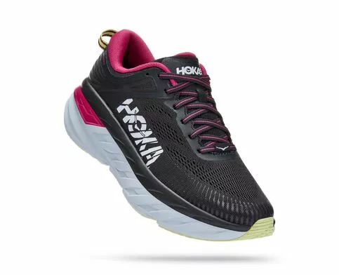 Hoka Women's Bondi 7 (BGFF - Blue Graphite/Festival Fuchsia) 3 Hoka Women's Bondi 7 (BGFF - Blue Graphite/Festival Fuchsia)